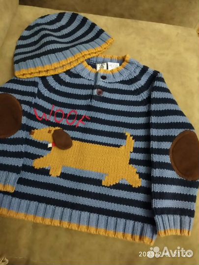 Свитер детский с шапочкой