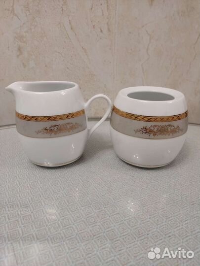 Сахарница и молочник фарфор Yoko Hissan