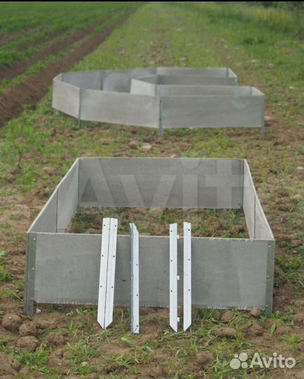 Крепление для монтажа грядок из плоского шифера