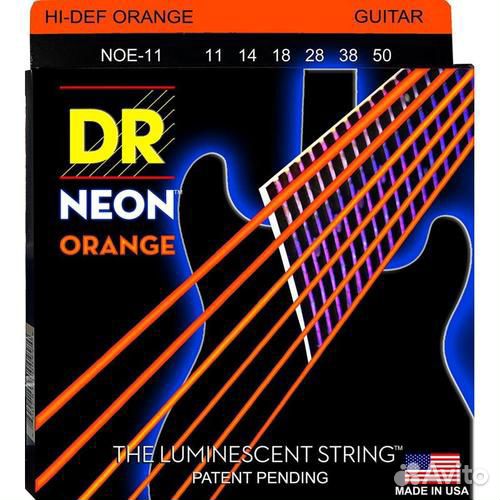 Струны для электрогитары DR Strings NOE-11 neon