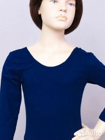 Купальник гимнастический салатовый, синий