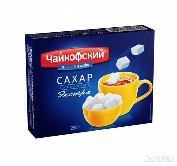 Опт - Чайкофский Сахар белый кусковой 250г