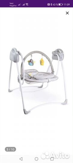 Детские электронные качели для новорожденных