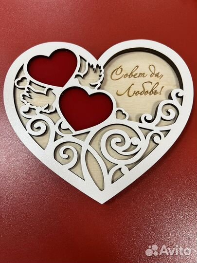 Коробочка для колец в загсе