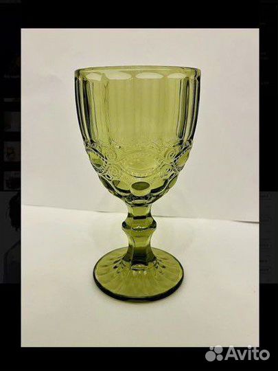 Бокал Кубок DS Vintage green 300 мл Зеленый