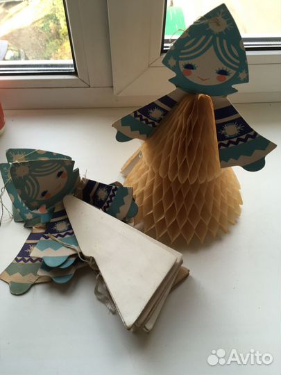 Шары и Бумажные игрушки на елку СССР Винтаж