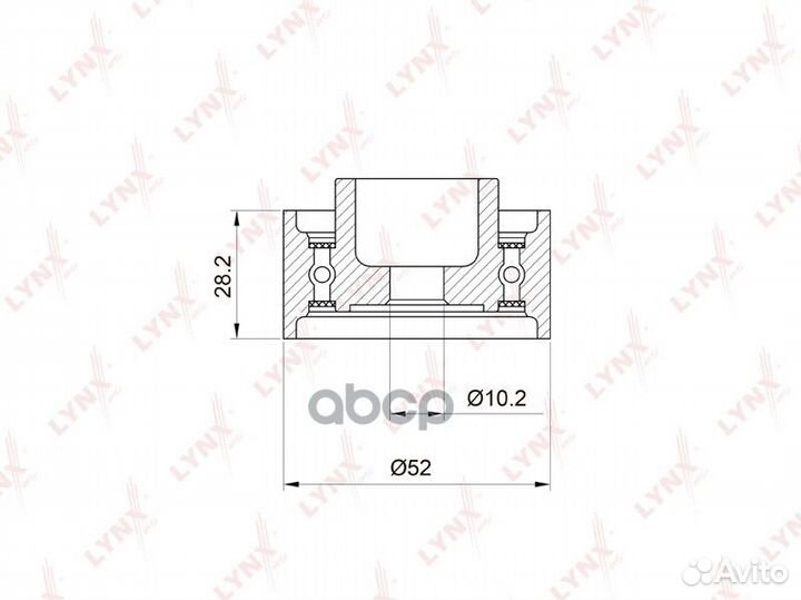 Ролик направляющий ремня грм PB-3021 lynxauto