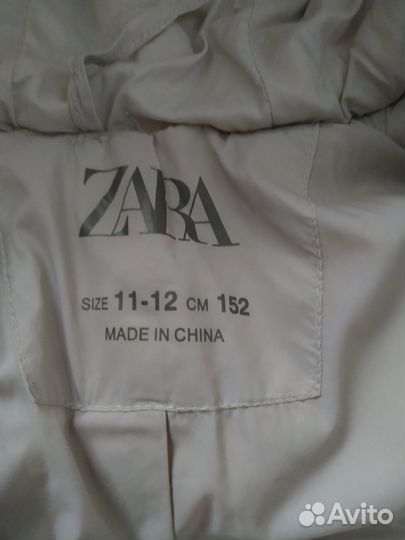 Пуховик zara 152