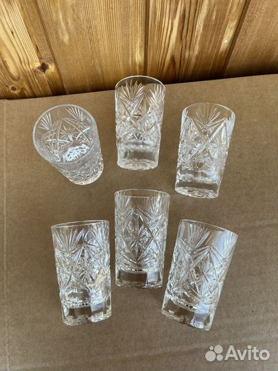 Набор стопок из хрусталя СССР