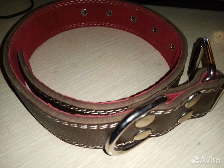 Кожаный ошейник для собак