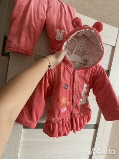Теплый костюм для девочки