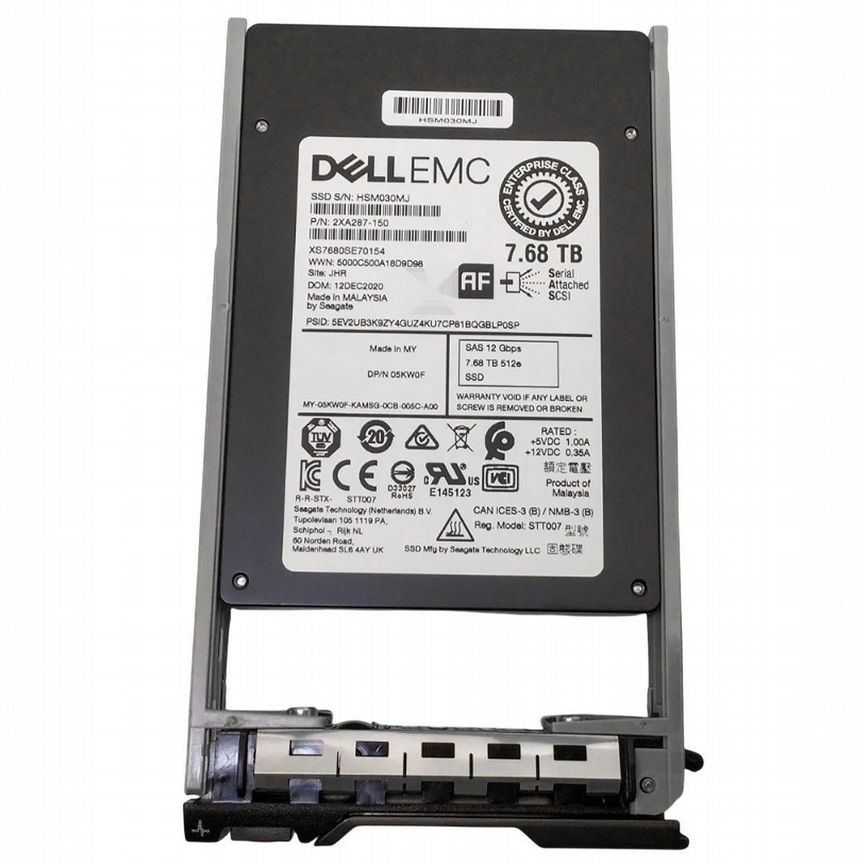 [5KW0F] Жесткий Диск Dell 7.68tb Sas 2,5" Ssd 5kw0f