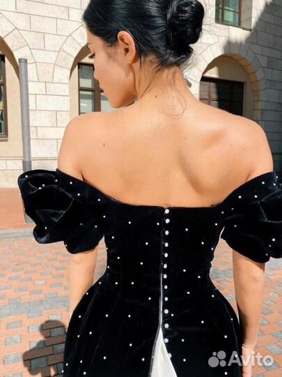 Бархатное платье