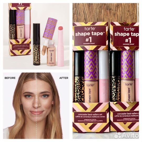 Tarte shape tape concealer, румяна