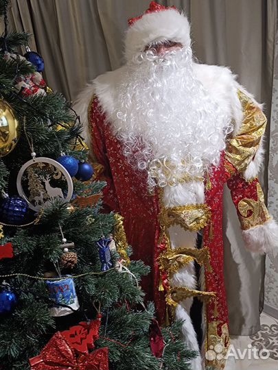 Костюм деда мороза взрослый на прокат