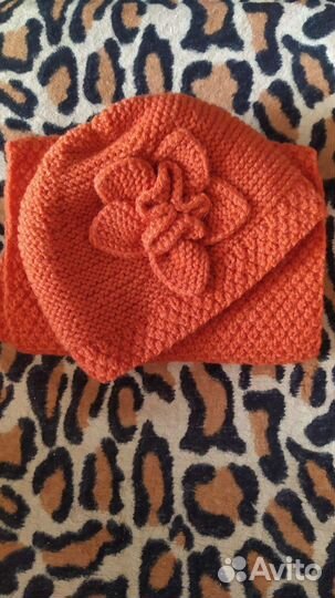Комплект шапка, шарф