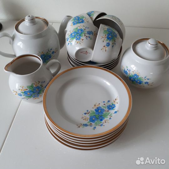 Чайный сервиз дулево на 6 персон