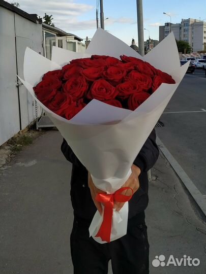 Розы 25 штук 70 см Бесплатная Доставка