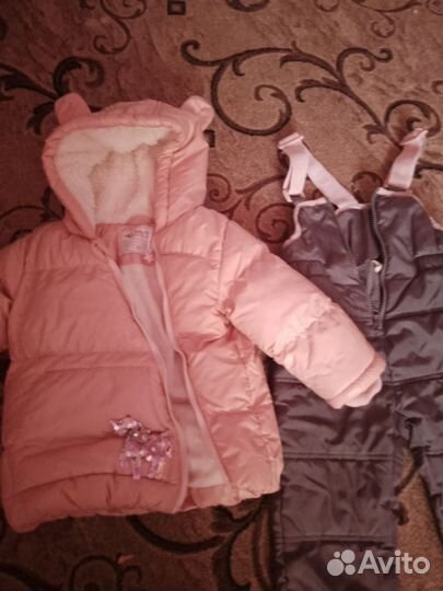 Зимний костюм для девочки 80