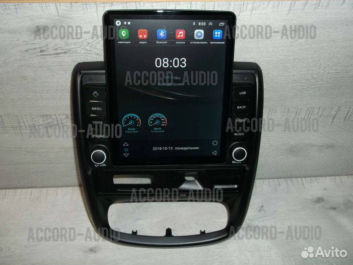 Магнитола Nissan Terrano 3 Android в стиле Тесла