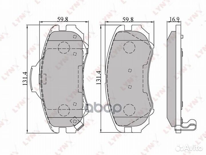 Колодки тормозные hyundai tucson/KIA sportage 0