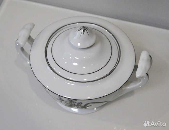 Китайская фарфоровая сахарница винтаж