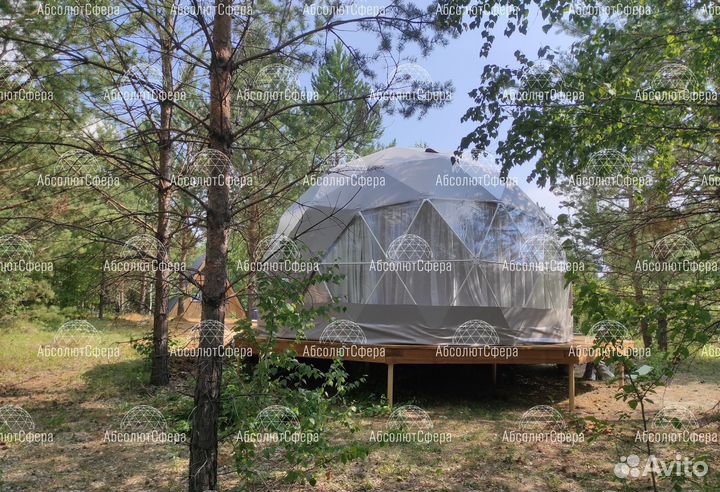 Геокупол.Быстровозводимый дом.Шатер для глэмпинга