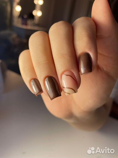Маникюр с покрытием/ педикюр
