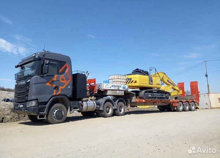 Перевозка негабаритных грузов, аренда трала