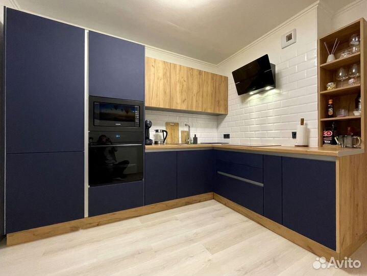 Угловая кухня с мдф фасадами