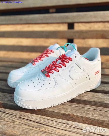 Кроссовки nike air force 1 supreme оригинал Poizon