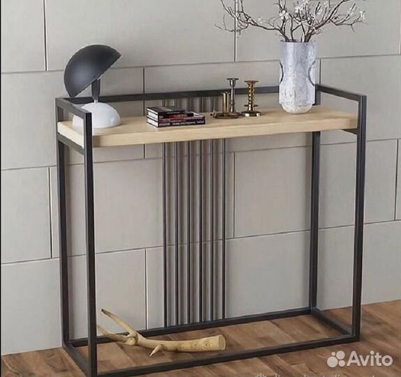 Консоль, туалетный столик на метал.каркасе