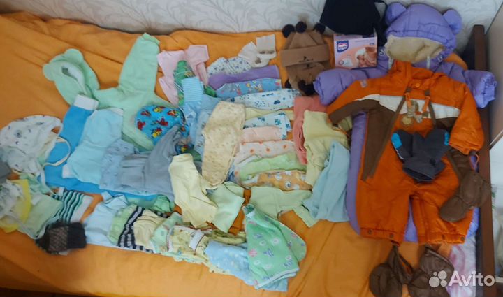 Большой пакет вещей от0-до1 +два коврика