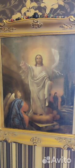 Большая Икона 19 век Вознесение храмовая антиквар