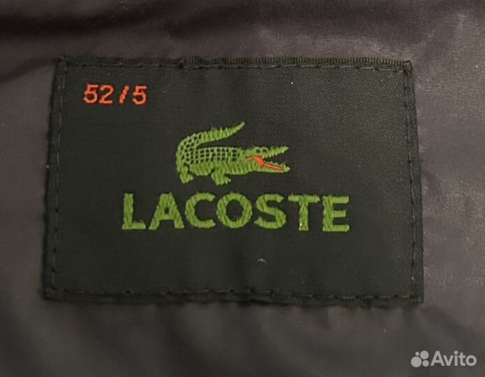 Пуховик lacoste оригинал