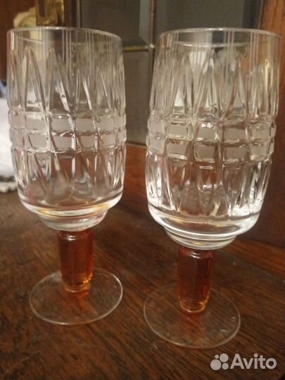 Фужеры хрустальные СССР Олимпиада 80