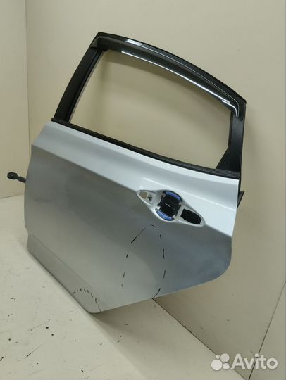 Дверь задняя левая, Hyundai Solaris 2010-2017
