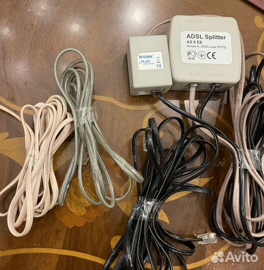 Сплиттер adsl, телефонный кабель