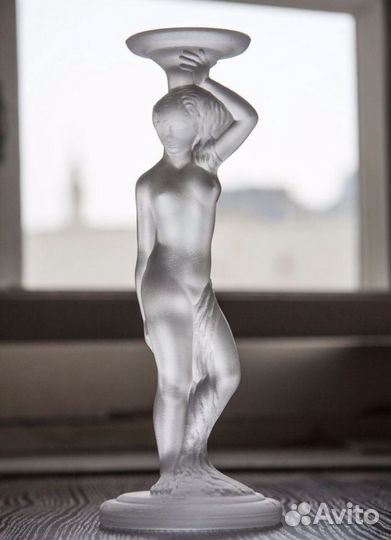 Подсвечник хрусталь «Обнаженная девушка»