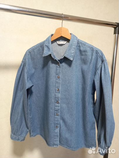 Рубашка джинсовая, Bershka denim