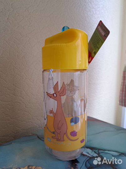 Moomin бутылка для питья с трубочкой