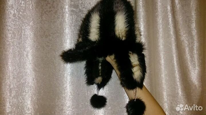 Новая зимняя и норковая шапка