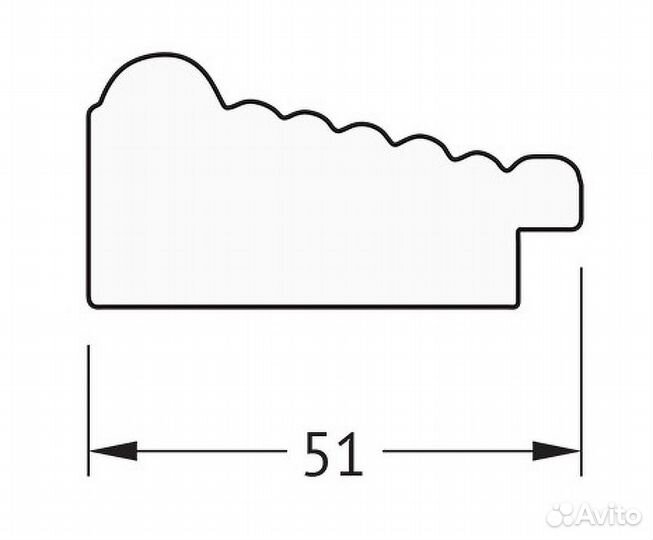 Зеркало Evoform Definite 49х39 BY 1346 в багетной