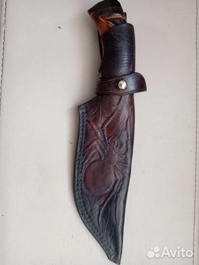 Изготовление ножен из кожи растительного дубления