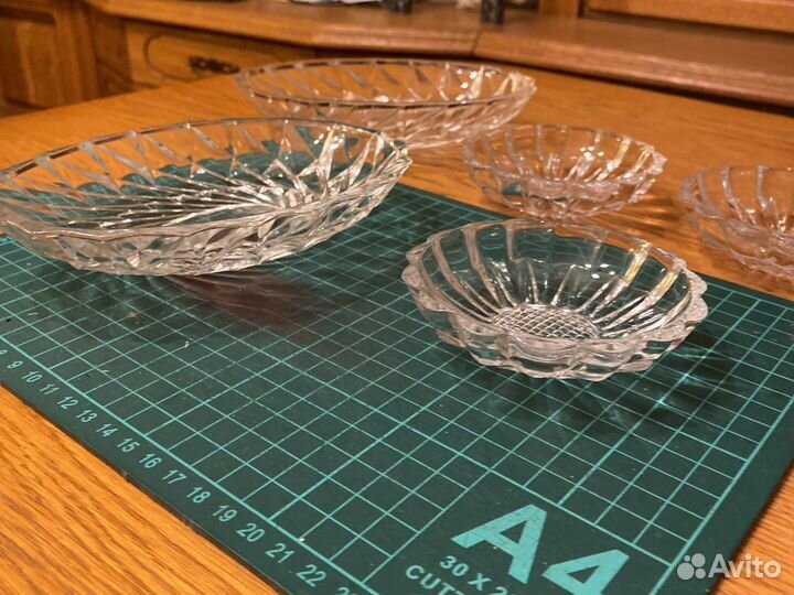 Посуда вазочка блюдце миска стекло