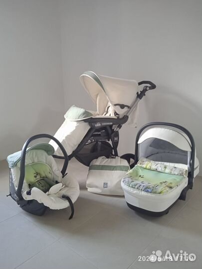 Коляска 3 в 1 сам Cortina Evolution Fiori 529