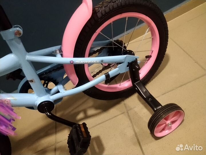 Велосипед двухколесный Kreiss 14 дюймов розовый