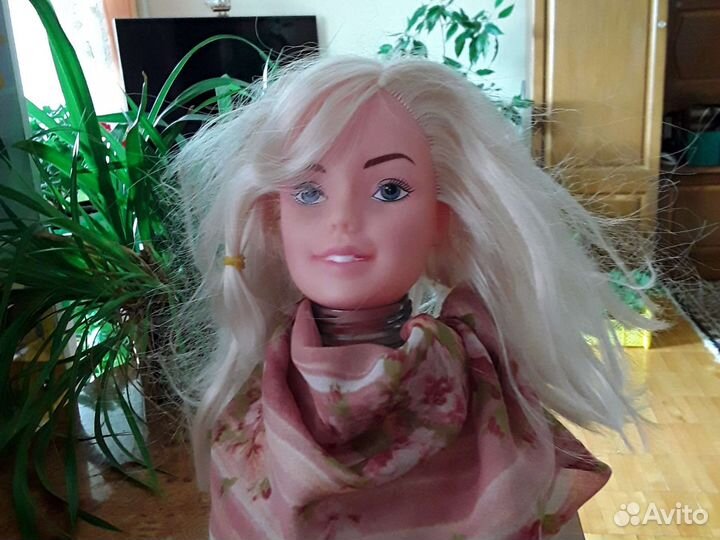 Голова манекен с волосами искусственные