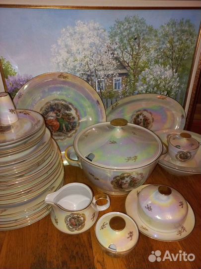 Столовый новый сервиз Мадонна,Кольдиц,гдр,винтаж