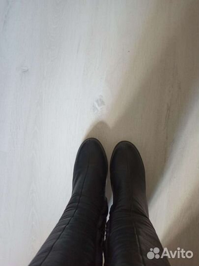 Сапоги демисезон натуральная кожа 37 р